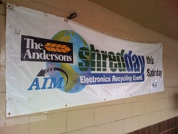 shred day banner