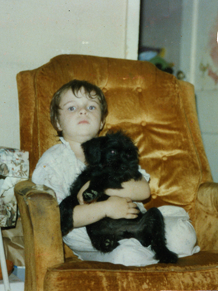 Michael and his Dog, 1990