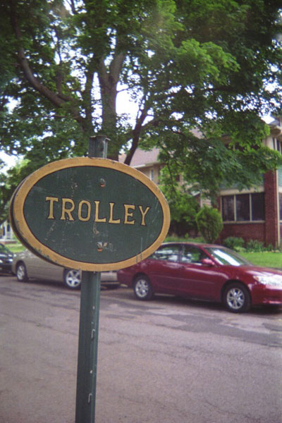 Trolley Sign