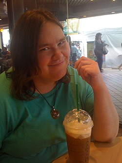 Photo: Amy at Starbucks, Ann Arbor