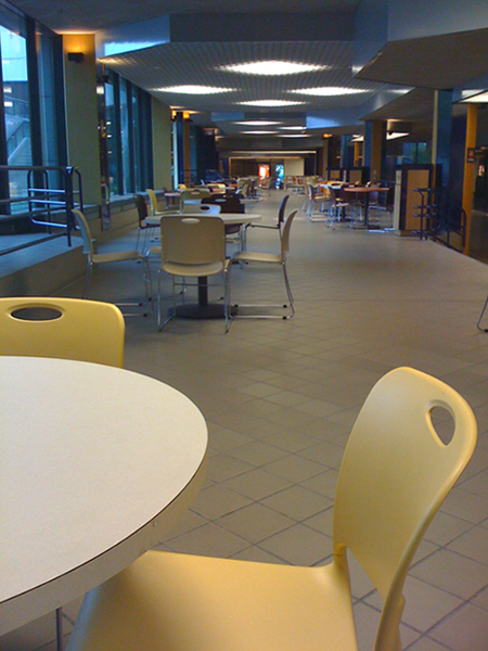 Empty Food Court Tables