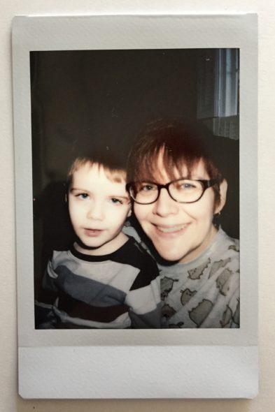 Connor and Mommy Instax