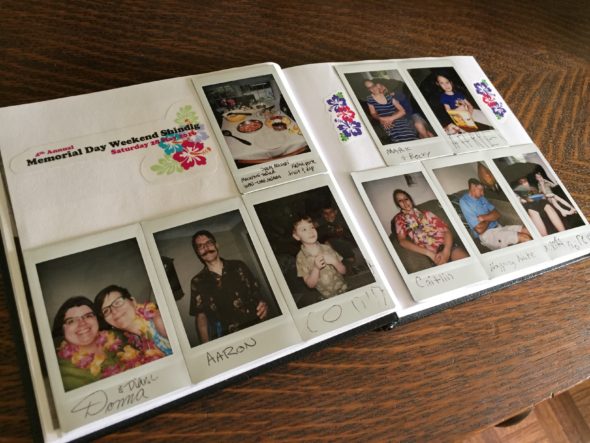 Guestbook with Instax pics