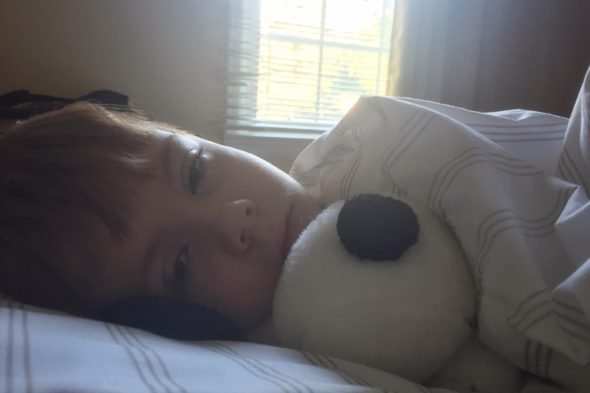 Connor in bed