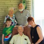 Grandma, Jim, Connor, Grandpa, and me