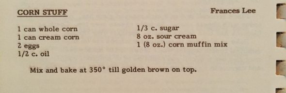 Recipe for Corn Stuff