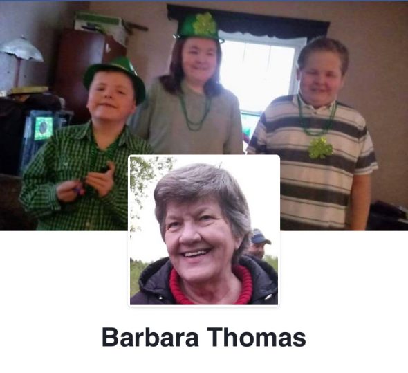 Barb Thomas and her grandkids