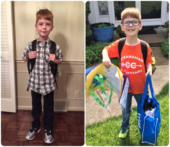 First day v. last day of 1st Grade