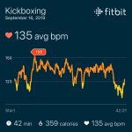 Fitbit heart rate graph