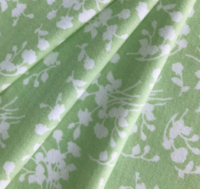 I bought this light green floral fabric from Joann's in June 2020.